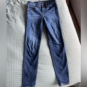 American eagle blue jeans. Size 4 - in great condition- no holes